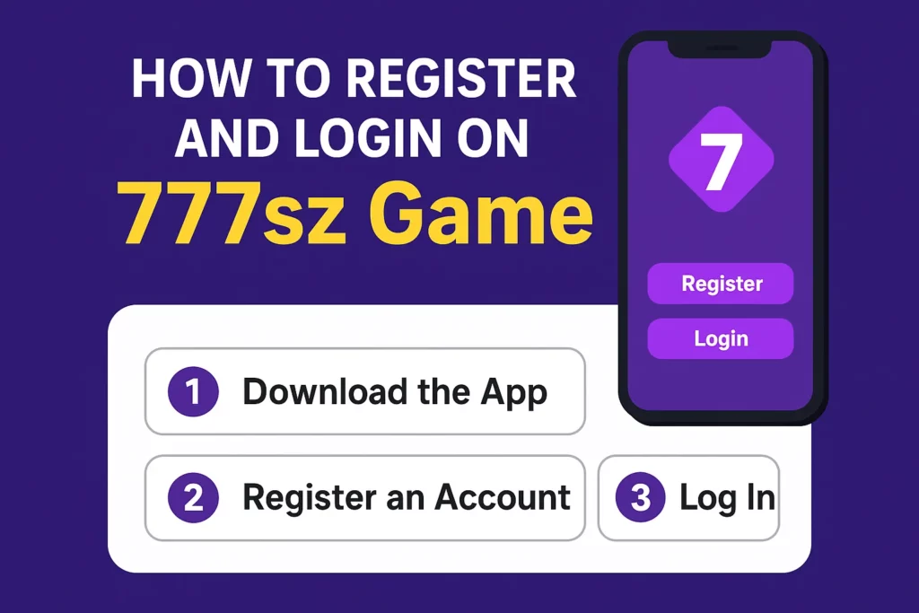 how to register and login to 777sz game